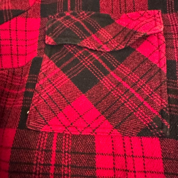 Torrid Cotton Brushed Midi Shacket Red Plaid Size 5 (5X) - Picture 4 of 13